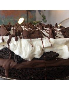 brownie cake nutella y oreo